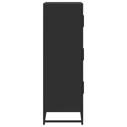Skåp Svart 68x35x106,5 cm och metall