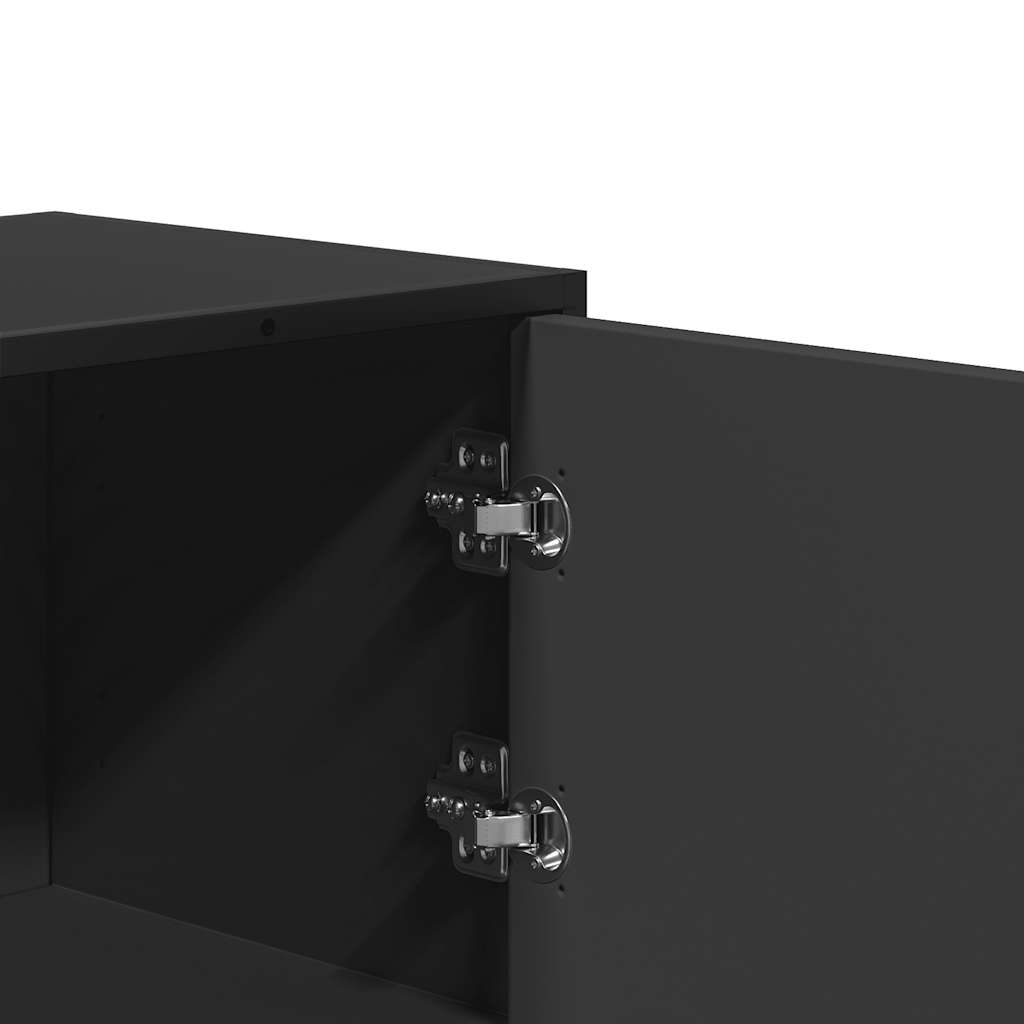 Skåp Svart 68x35x106,5 cm och metall