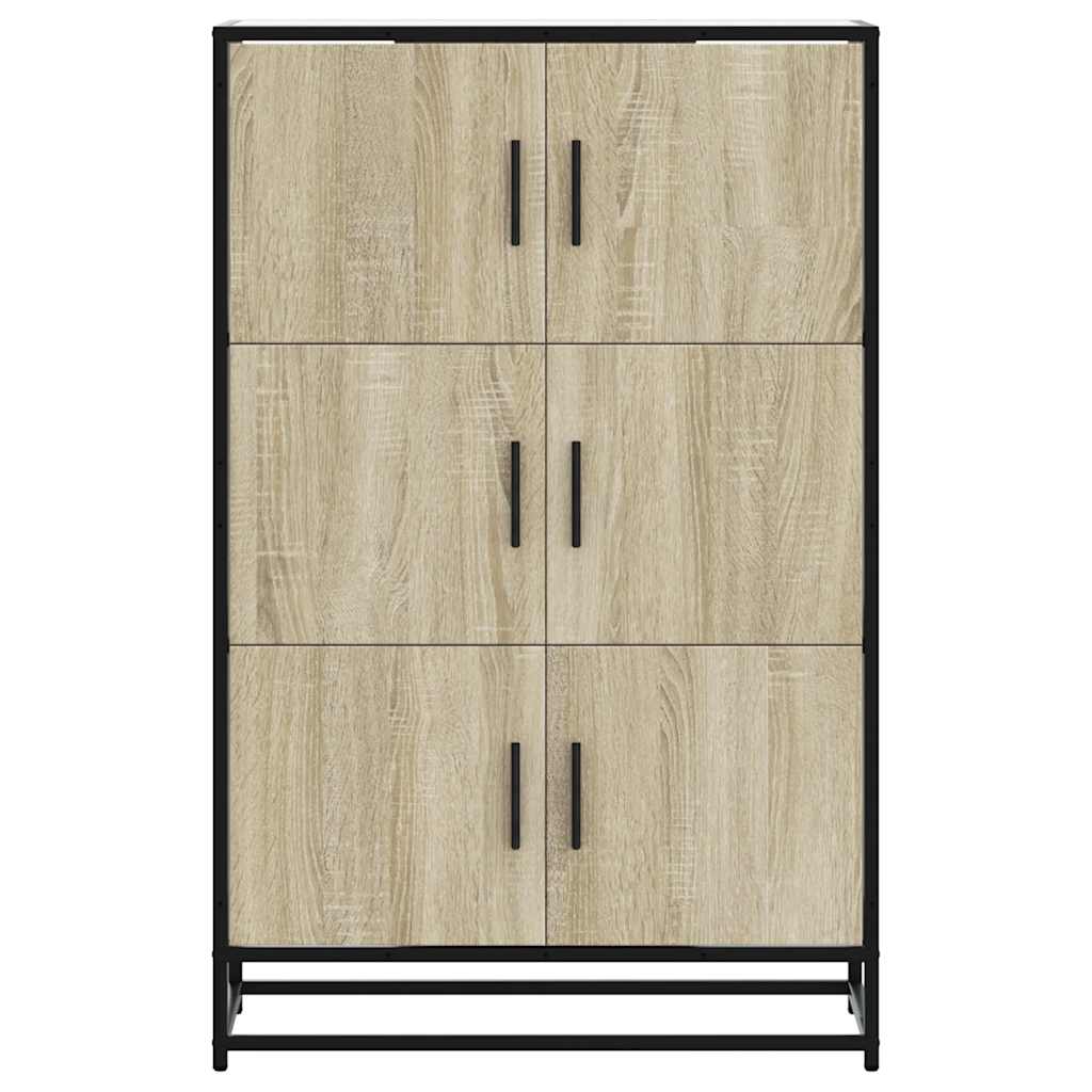 Skåp Sonoma Ek 68x35x106,5 cm metall