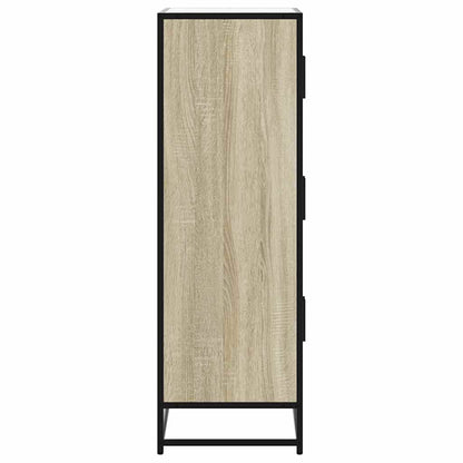 Skåp Sonoma Ek 68x35x106,5 cm metall