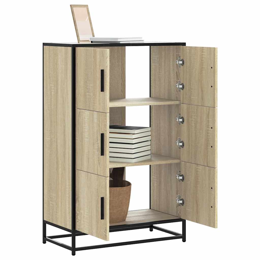 Skåp Sonoma Ek 68x35x106,5 cm metall