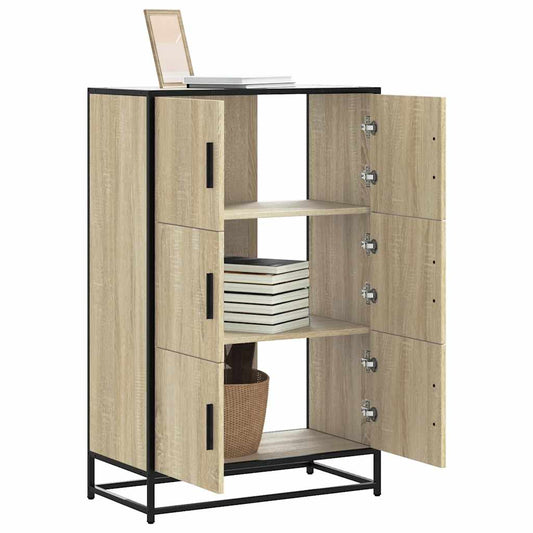Skåp Sonoma Ek 68x35x106,5 cm metall
