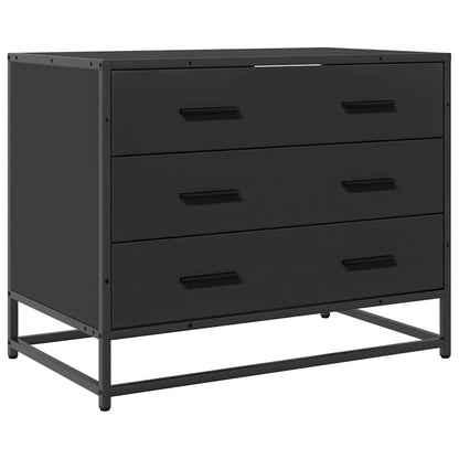 Byrå Svart 70x41x56 cm