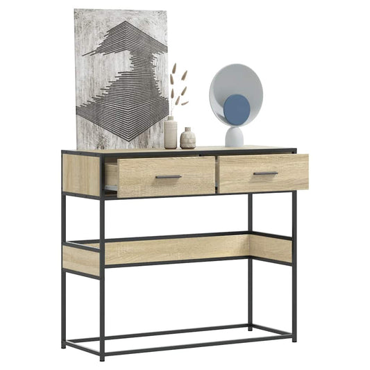 Avlastningsbord Konsollbord Sonoma Ek 90x35x80 cm