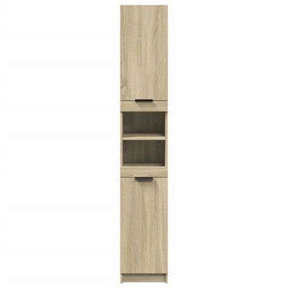 Badrumsskåp Sonoma Ek 32x34x188,5cm