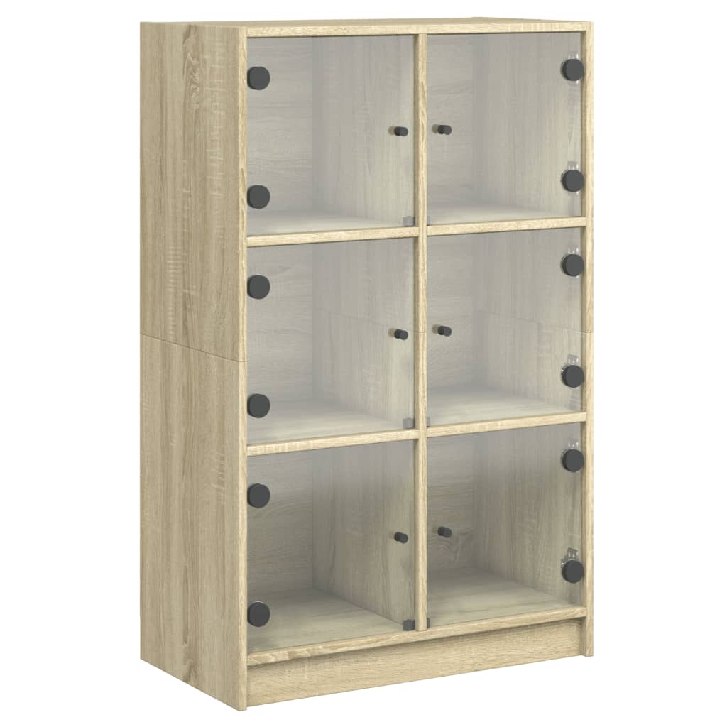Skåp Sonoma Ek med dörrar 68x37x109 cm