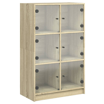 Skåp Sonoma Ek med dörrar 68x37x109 cm