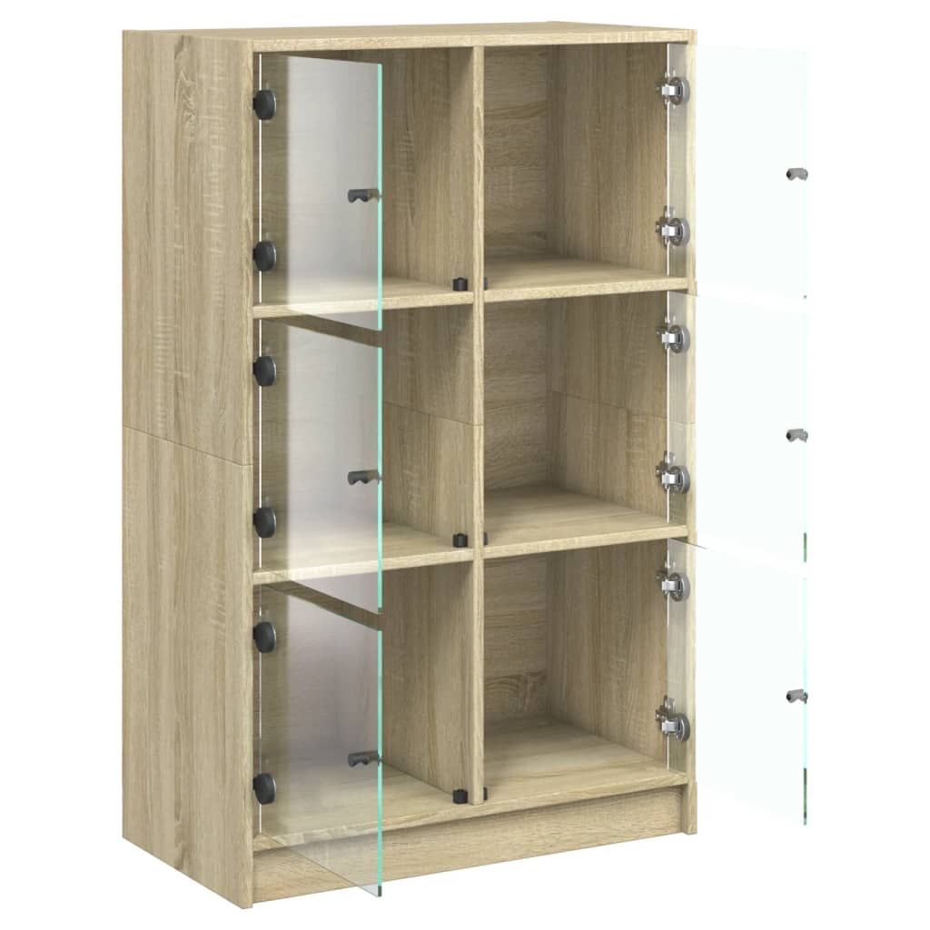 Skåp Sonoma Ek med dörrar 68x37x109 cm