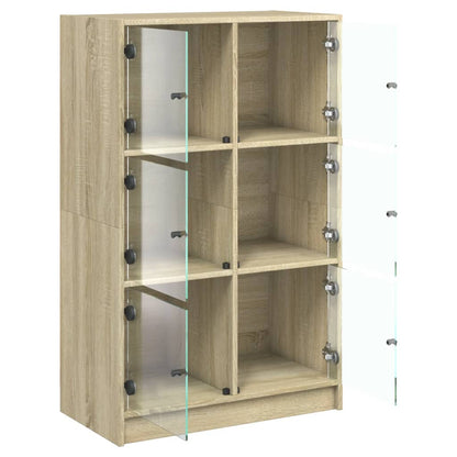 Skåp Sonoma Ek med dörrar 68x37x109 cm