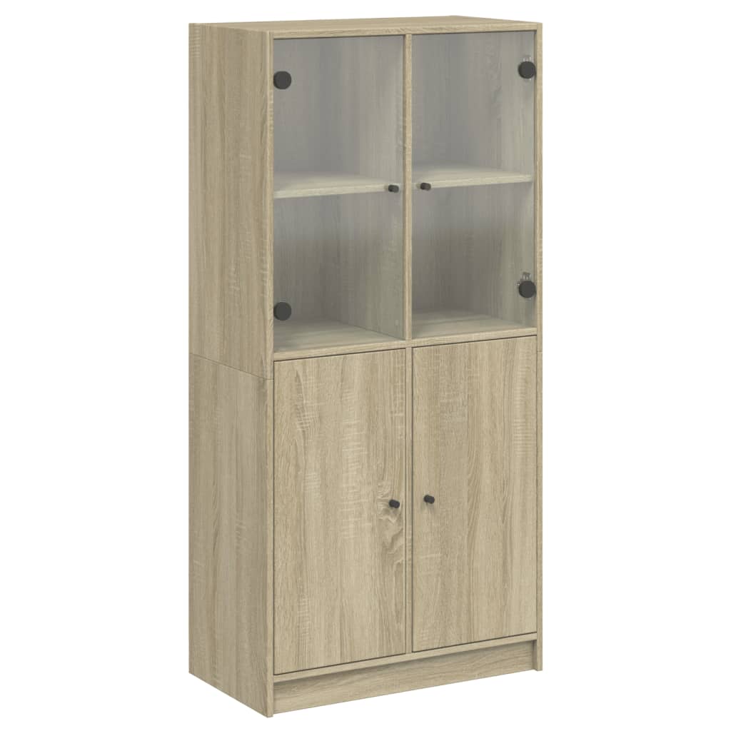 Skåp Sonoma Ek med dörrar Sonoma Ek 68x37x142 cm
