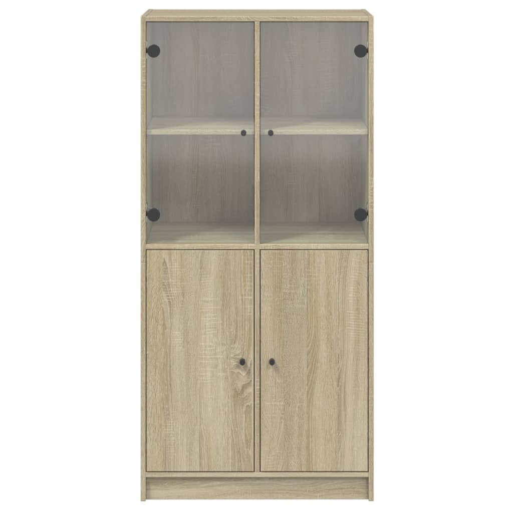 Skåp Sonoma Ek med dörrar Sonoma Ek 68x37x142 cm