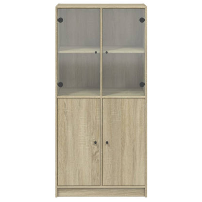 Skåp Sonoma Ek med dörrar Sonoma Ek 68x37x142 cm