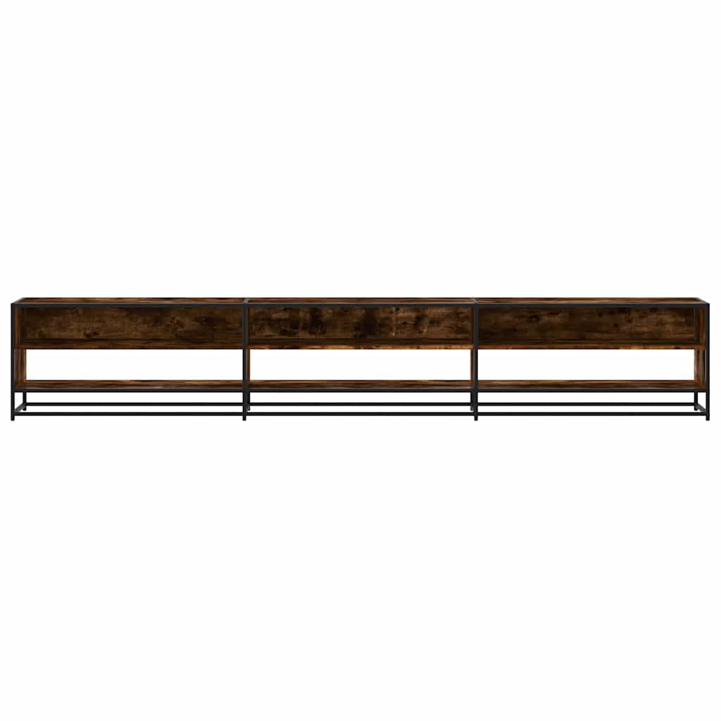 TV-Möbel Rökfärgad Ek TV-Bänk 270x40x46 cm