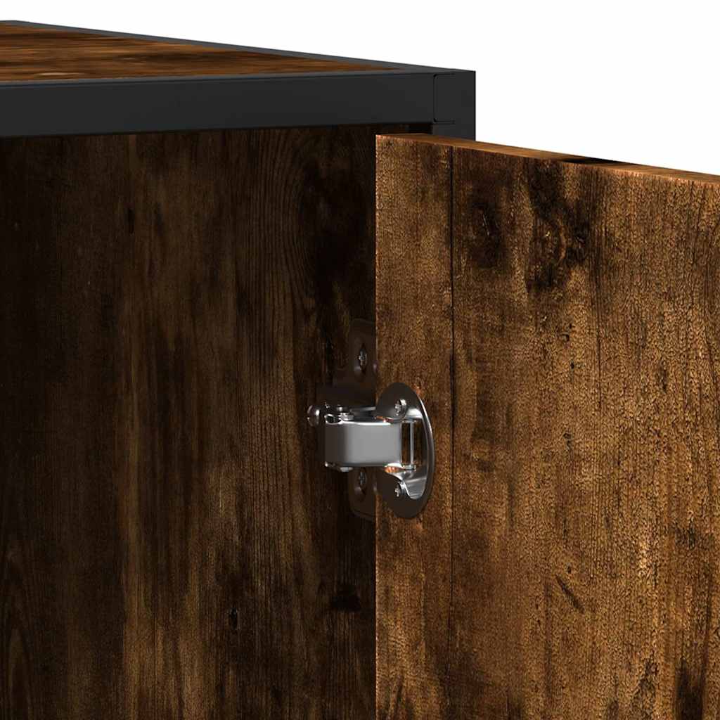 Skänk Rökfärgad Ek 134x35x76 cm