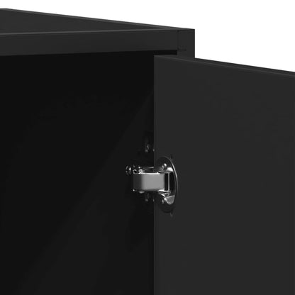 Skänk Svart 92x35x76 cm