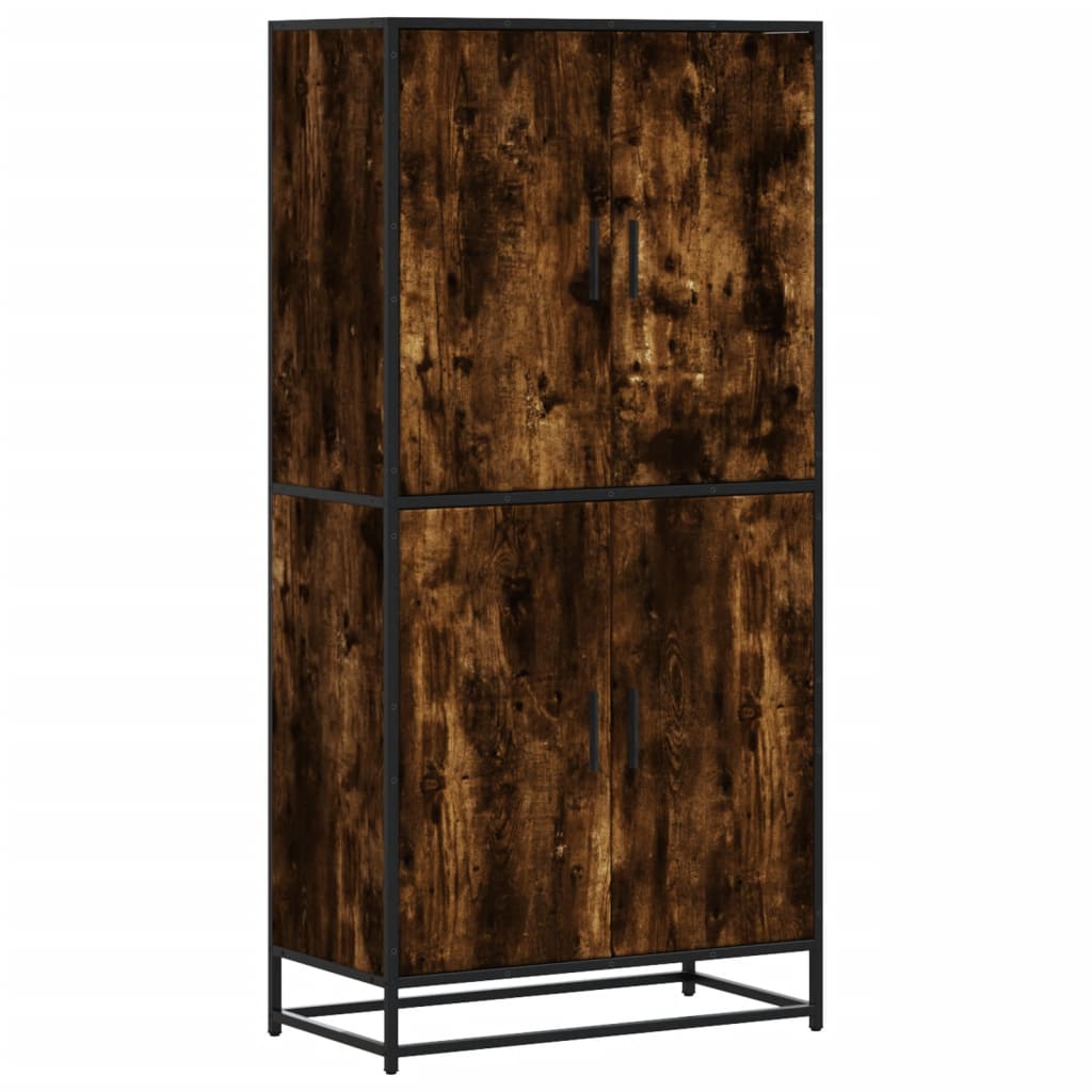 Skåp Rökfärgad Ek 68x35x139 cm