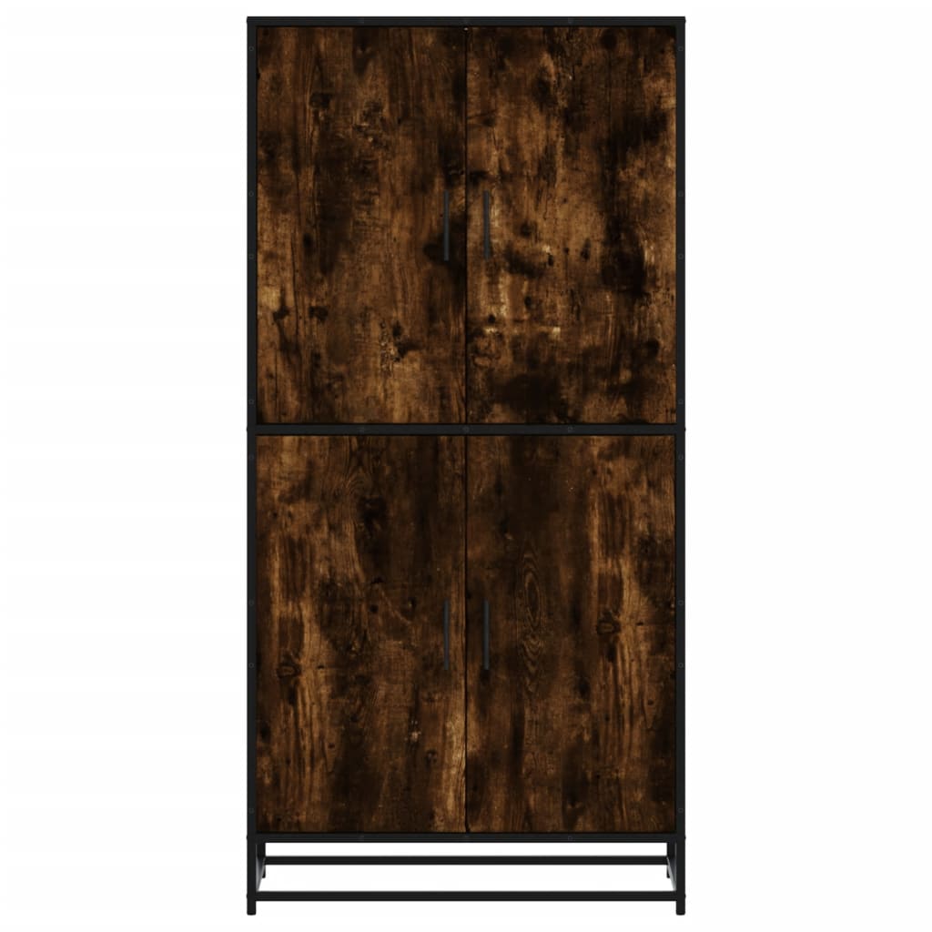 Skåp Rökfärgad Ek 68x35x139 cm