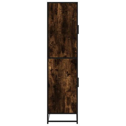 Skåp Rökfärgad Ek 68x35x139 cm