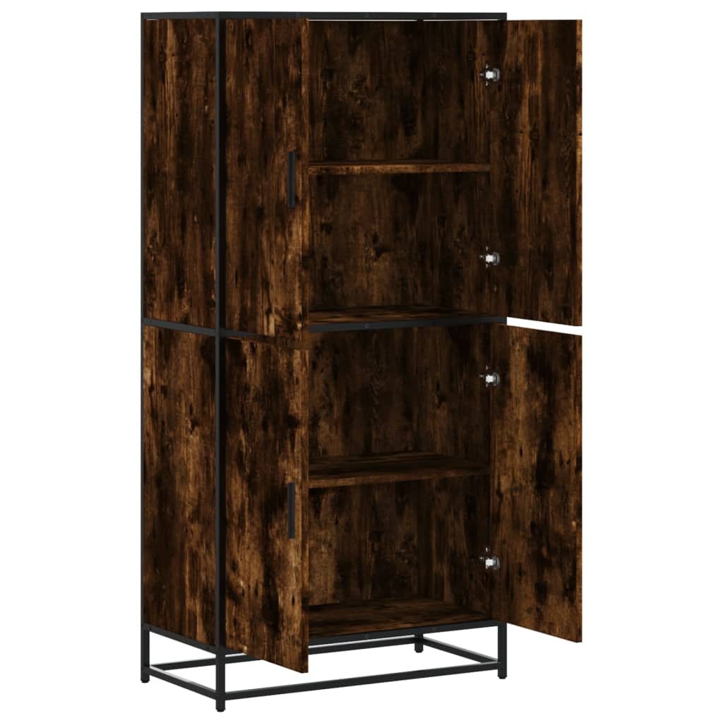 Skåp Rökfärgad Ek 68x35x139 cm