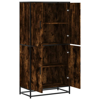 Skåp Rökfärgad Ek 68x35x139 cm