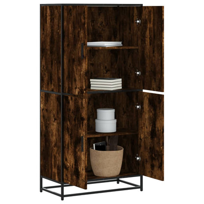 Skåp Rökfärgad Ek 68x35x139 cm