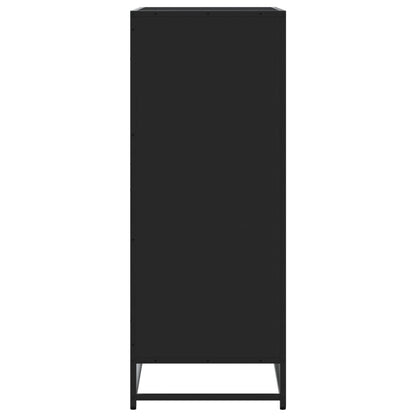 Skoställ Svart Skoskåp 75x38x97,5 cm och metall