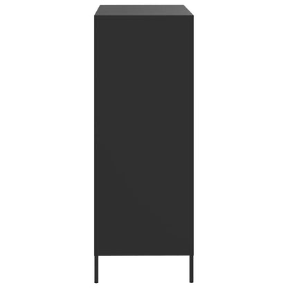 Skåp Svart 68x39x101,5 cm stål
