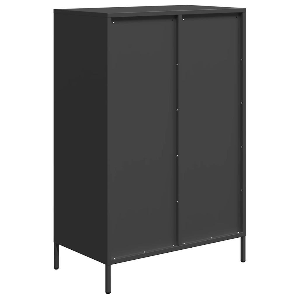 Skåp Svart 68x39x101,5 cm stål