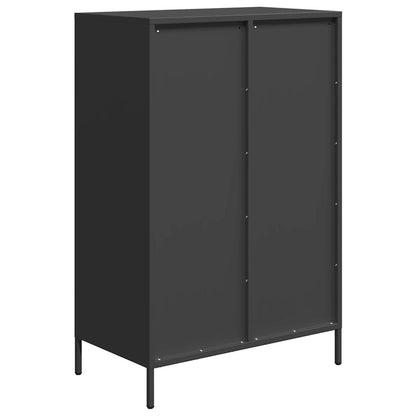 Skåp Svart 68x39x101,5 cm stål