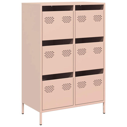 Skåp DIV. rosa 68x39x101,5 cm stål