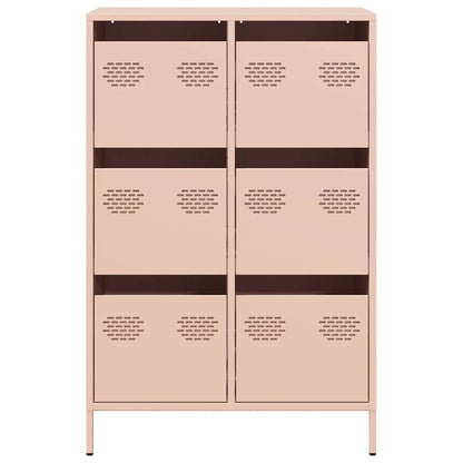 Skåp DIV. rosa 68x39x101,5 cm stål