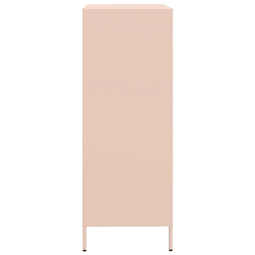 Skåp DIV. rosa 68x39x101,5 cm stål