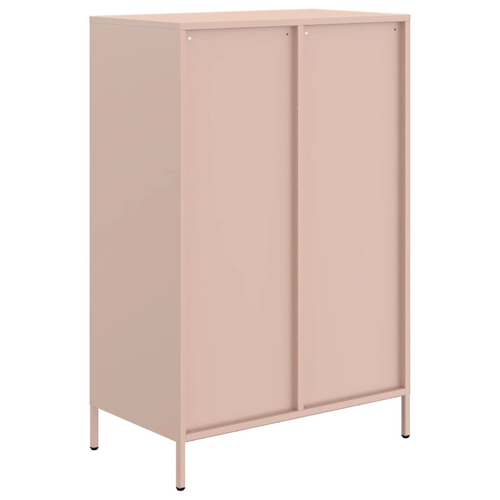 Skåp DIV. rosa 68x39x101,5 cm stål