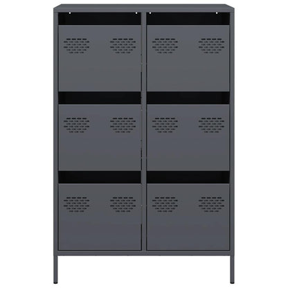 Skåp DIV. antracit 68x39x101,5 cm stål