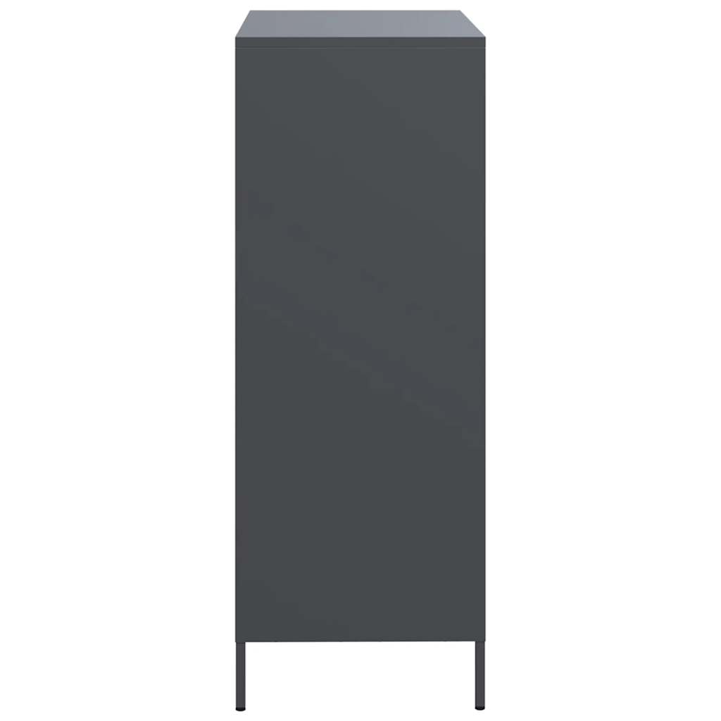 Skåp DIV. antracit 68x39x101,5 cm stål