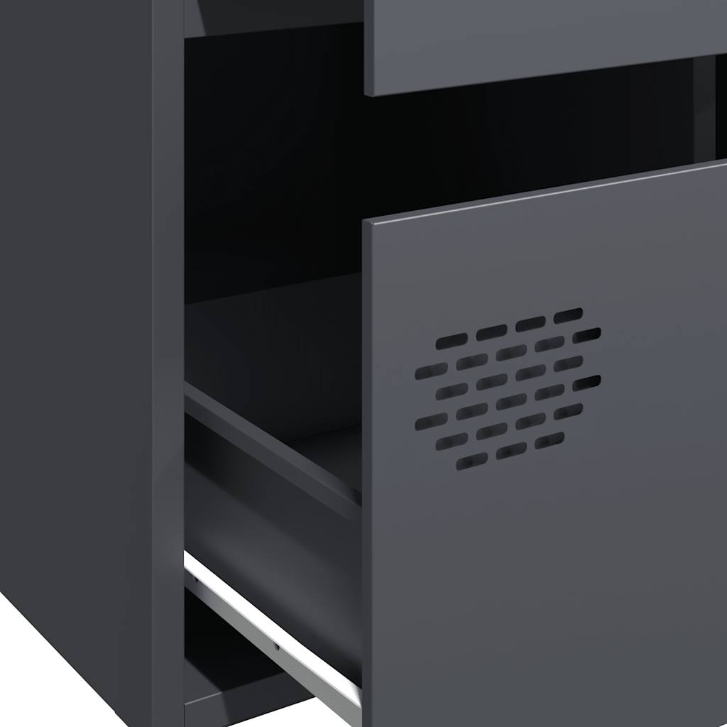 Skåp DIV. antracit 68x39x101,5 cm stål