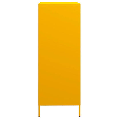 Skåp DIV. senapsgul 68x39x101,5 cm stål