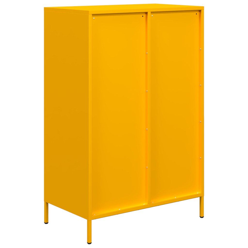Skåp DIV. senapsgul 68x39x101,5 cm stål