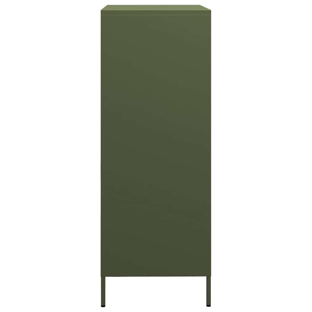 Skåp DIV. olivgrön 68x39x101,5 cm stål