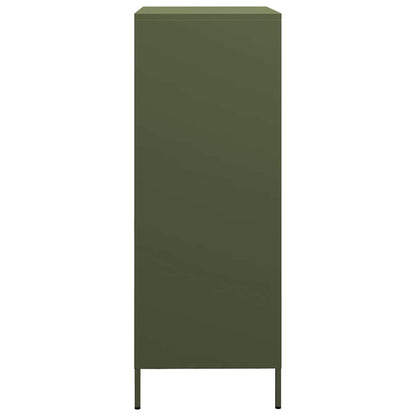 Skåp DIV. olivgrön 68x39x101,5 cm stål