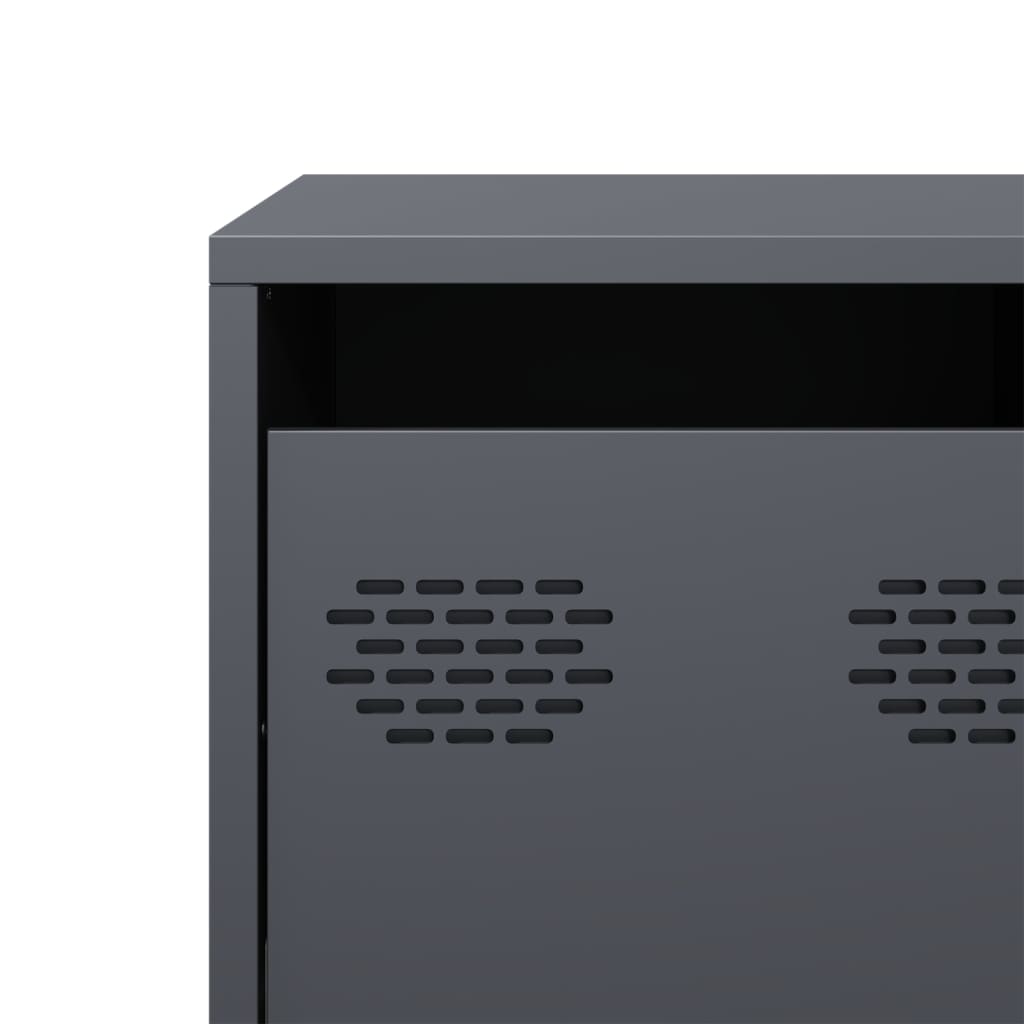 TV-Möbel DIV. TV-Bänk antracit 101,5x39x43,5 cm kallvalsat stål