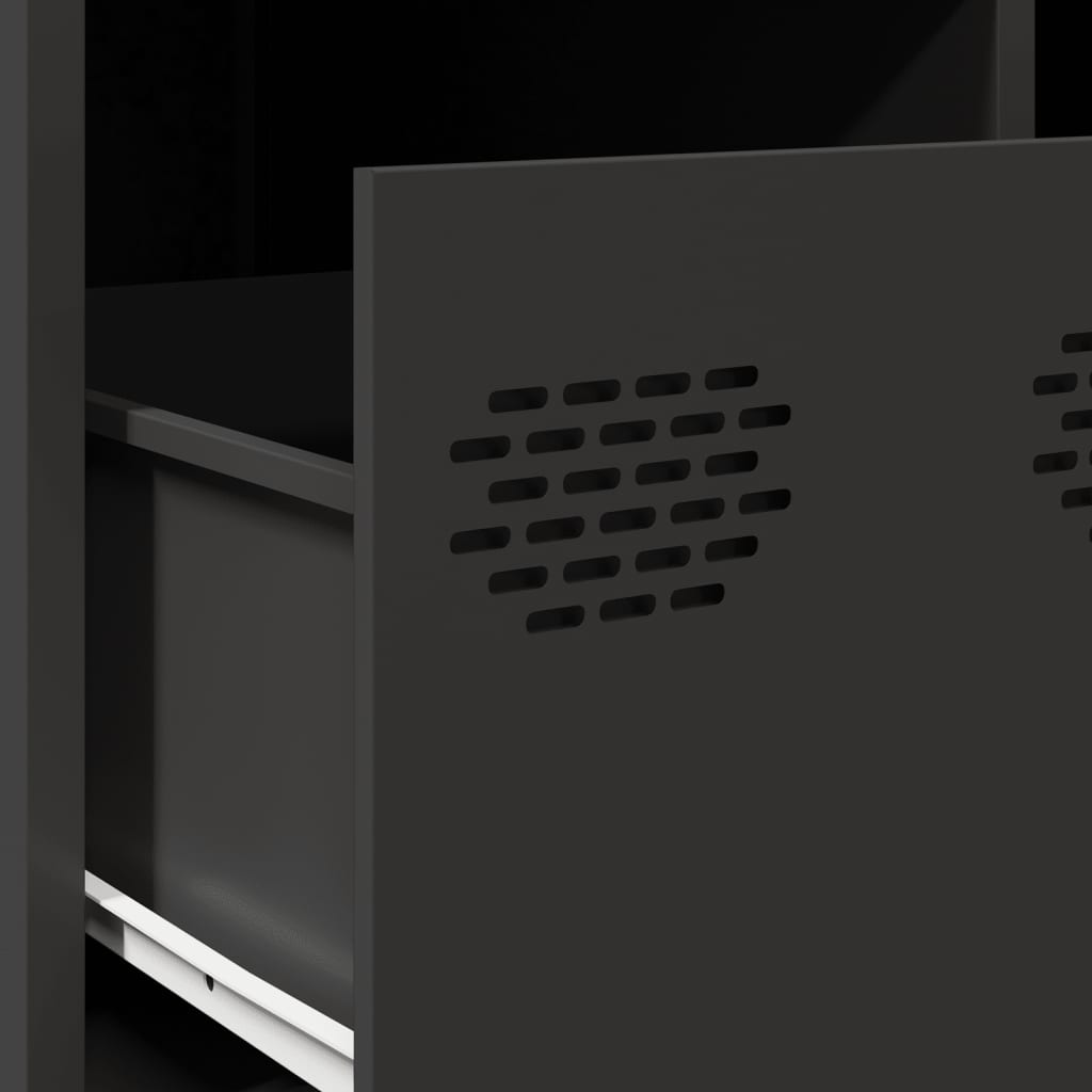 TV-Möbel DIV. TV-Bänk Svart 68x50x43,5 cm kallvalsat stål