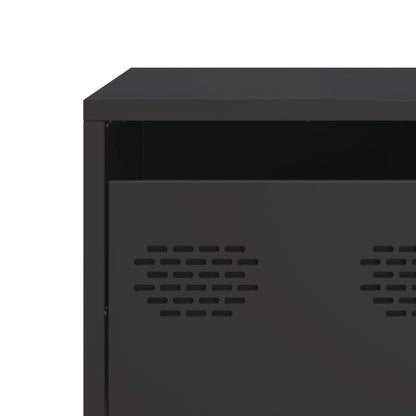 TV-Möbel DIV. TV-Bänk Svart 68x50x43,5 cm kallvalsat stål