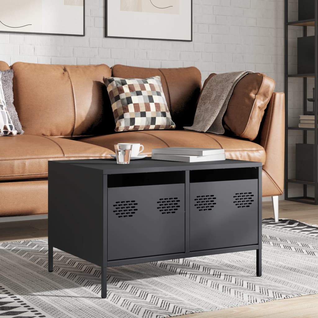 TV-Möbel DIV. TV-Bänk antracit 68x50x43,5 cm kallvalsat stål