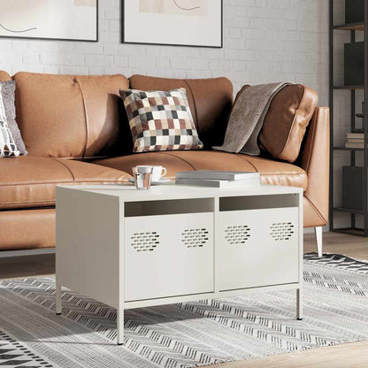 TV-Möbel DIV. TV-Bänk Vit 68x50x43,5 cm kallvalsat stål