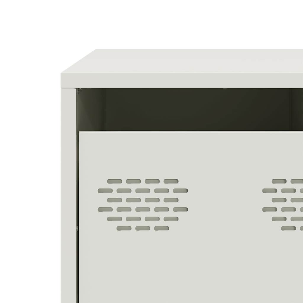 TV-Möbel DIV. TV-Bänk Vit 68x50x43,5 cm kallvalsat stål