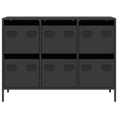 Skänk DIV. Svart 101,5x39x73,5 cm kallvalsat stål