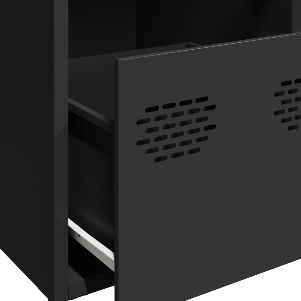 Skänk DIV. Svart 101,5x39x73,5 cm kallvalsat stål