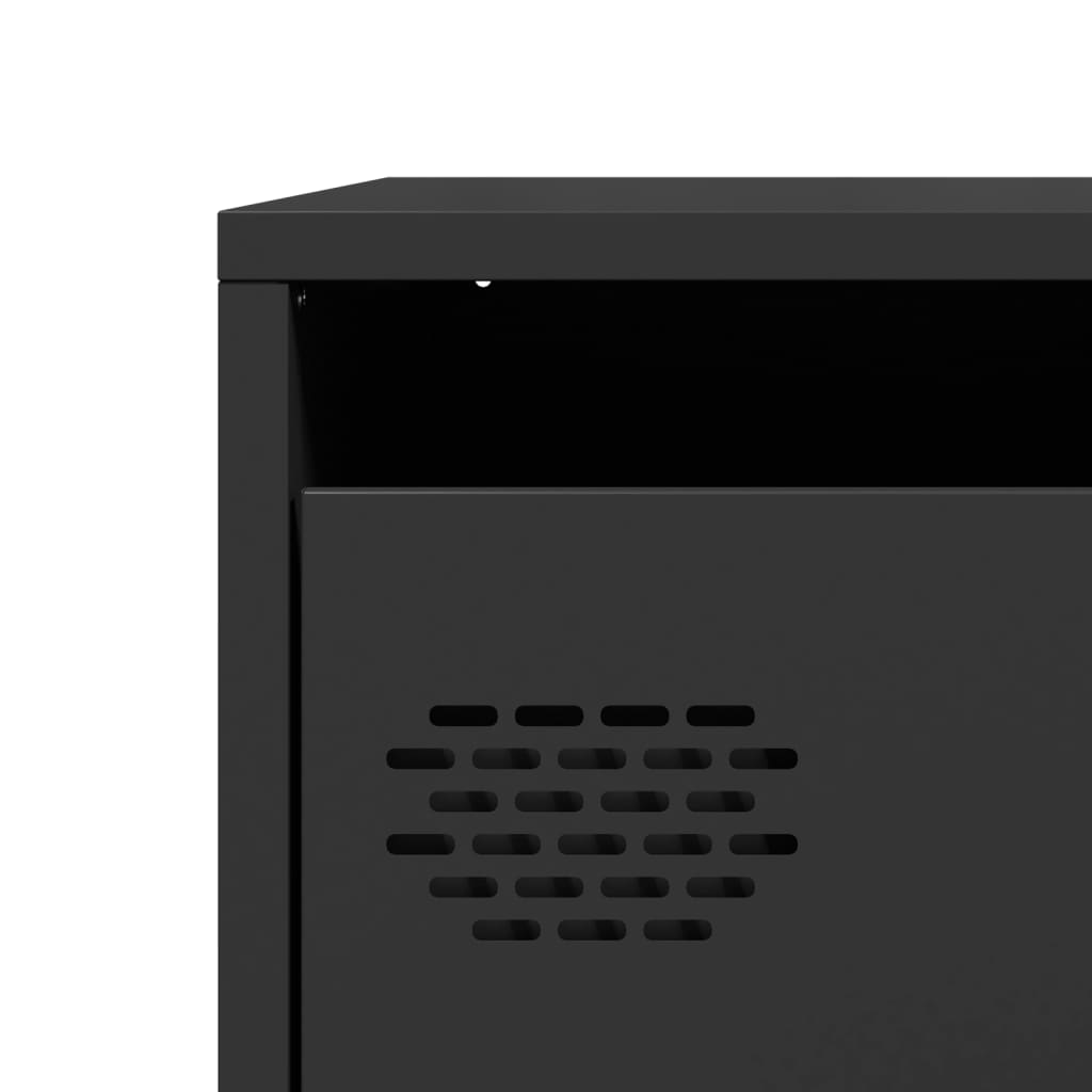 Skänk DIV. Svart 101,5x39x73,5 cm kallvalsat stål