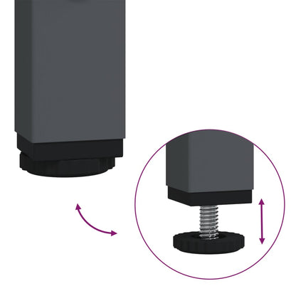 Skänk DIV. antracit 101,5x39x73,5 cm kallvalsat stål
